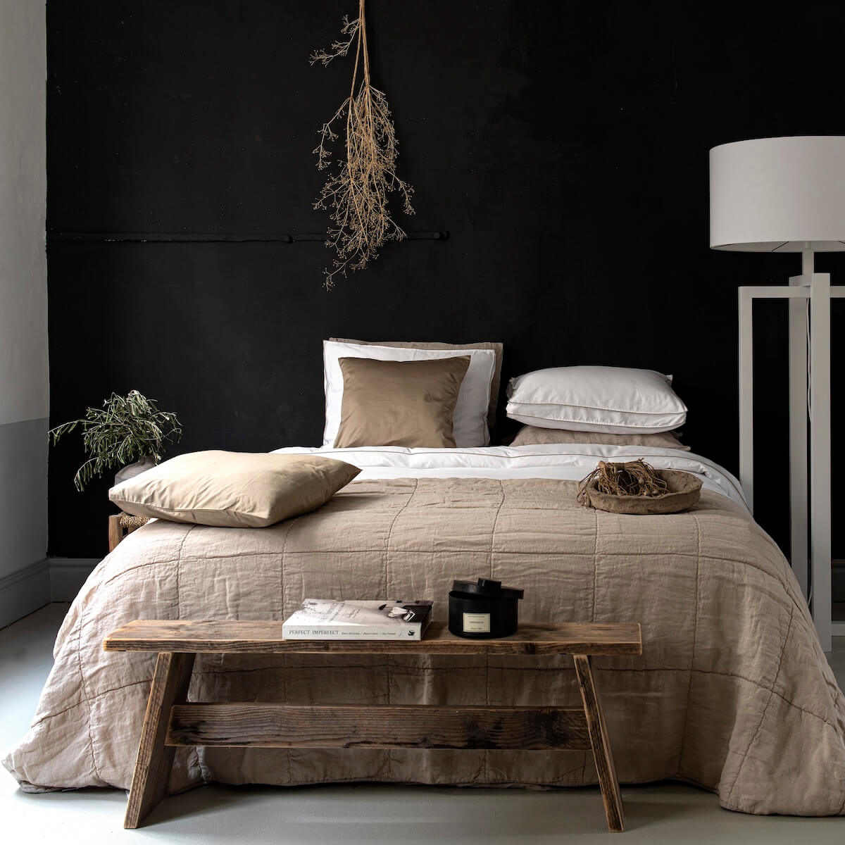 Amy Plaid - Sand - Passion for Linen