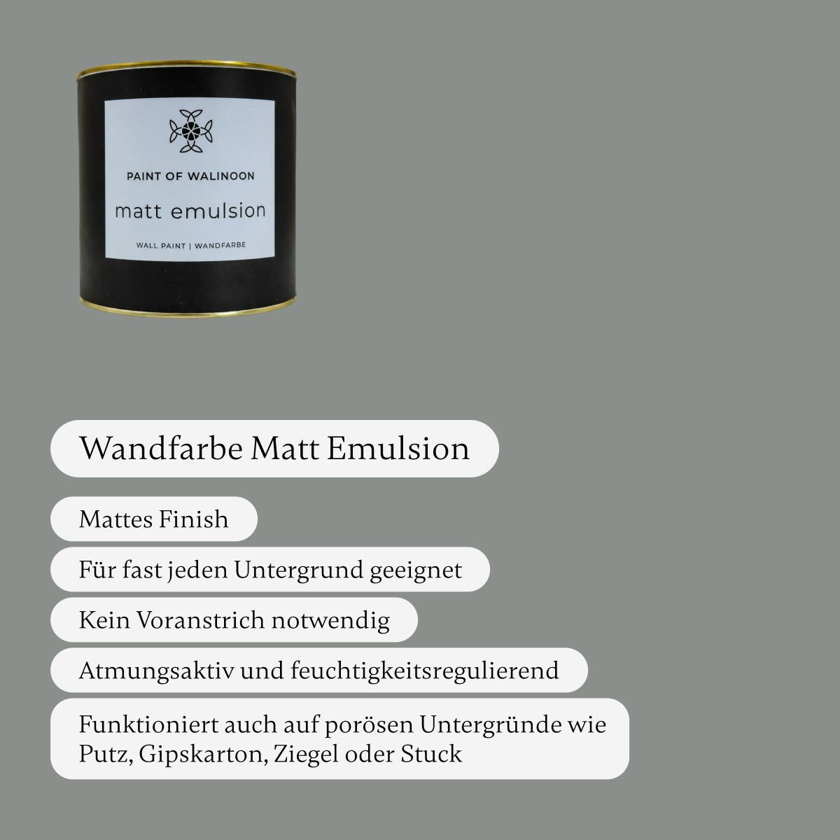 Deep Fog - Wandfarbe - Paint of Walinoon