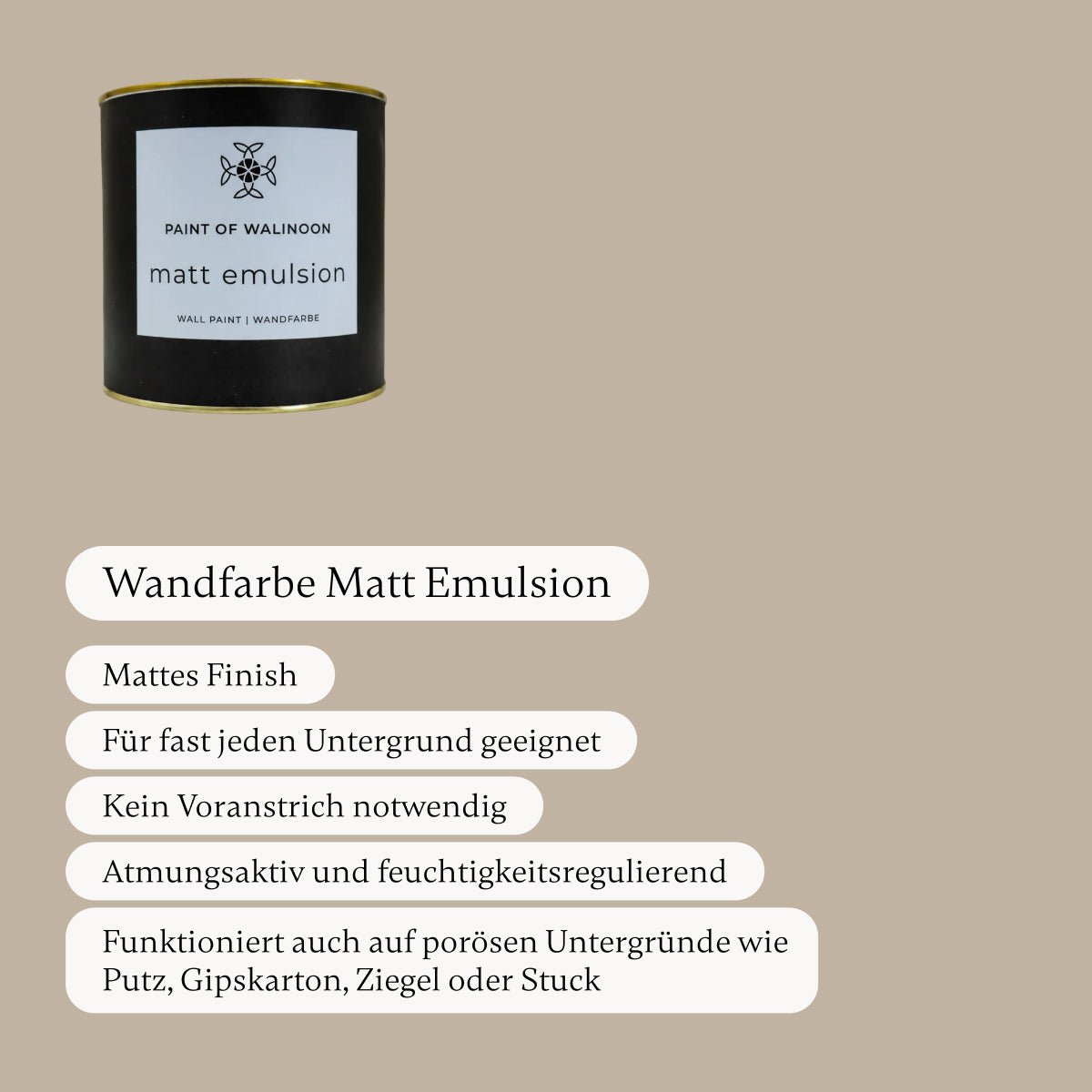 Fern brown - Wandfarbe - Paint of Walinoon