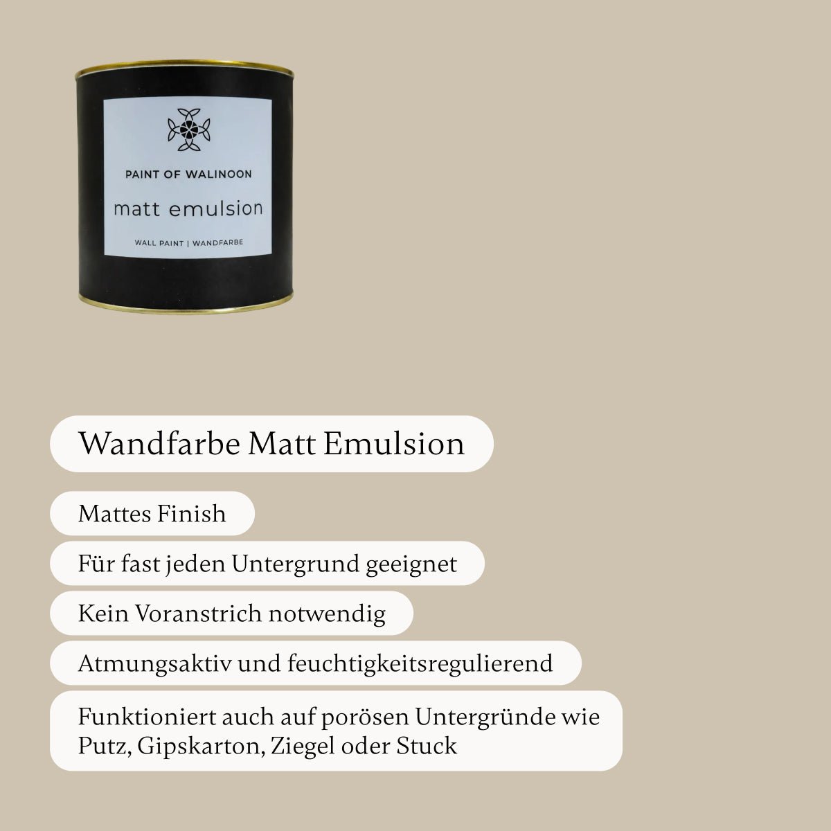 Forest Beige - Wandfarbe - Paint of Walinoon