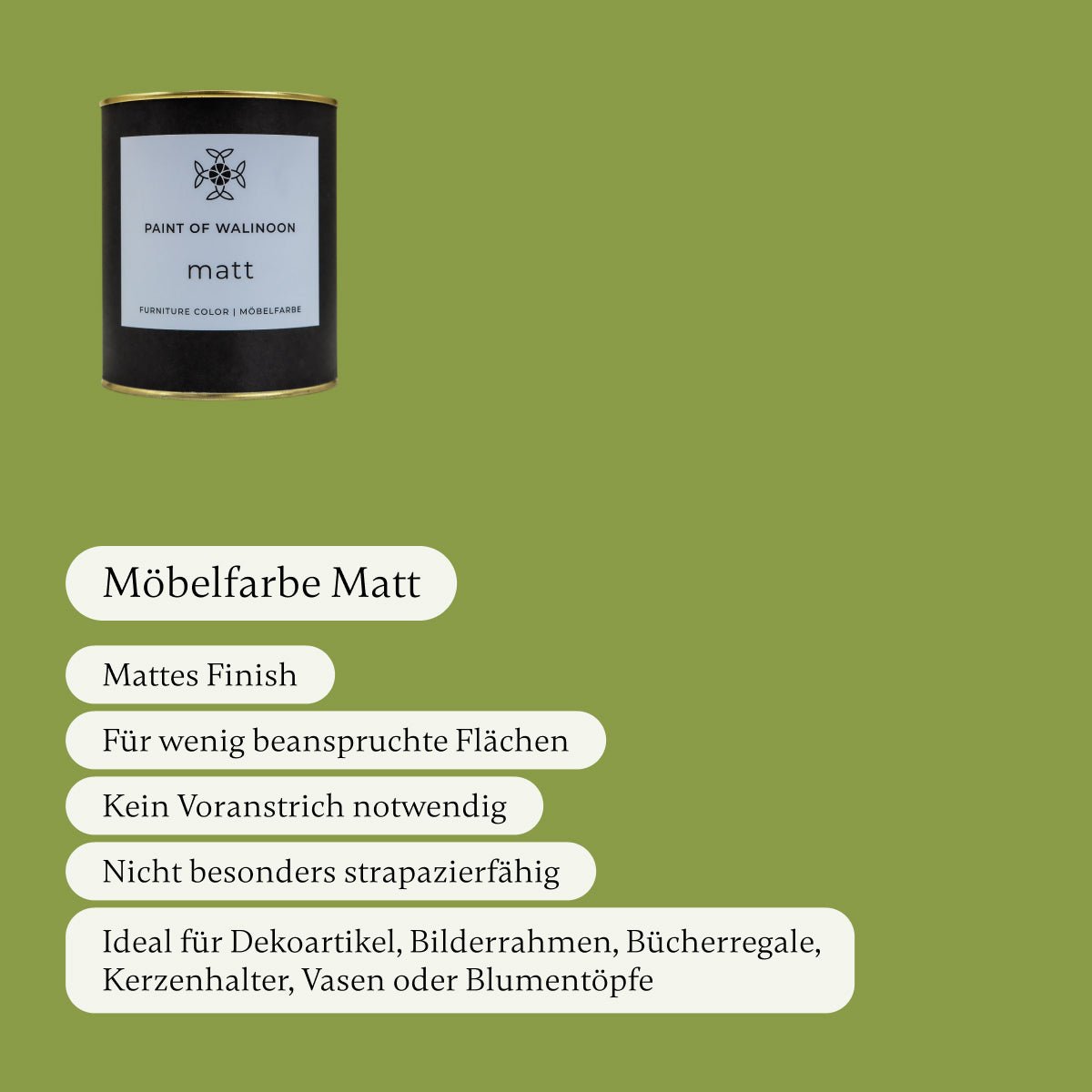 Green Olive - Möbelfarbe - Paint of Walinoon