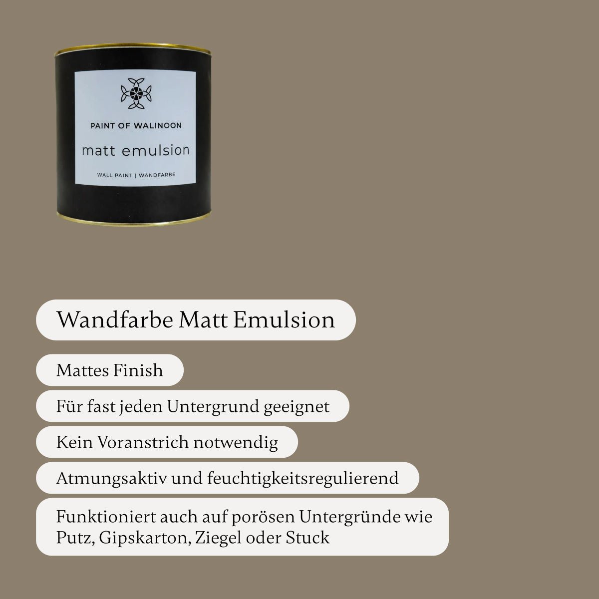 Hazelnut - Wandfarbe - Paint of Walinoon