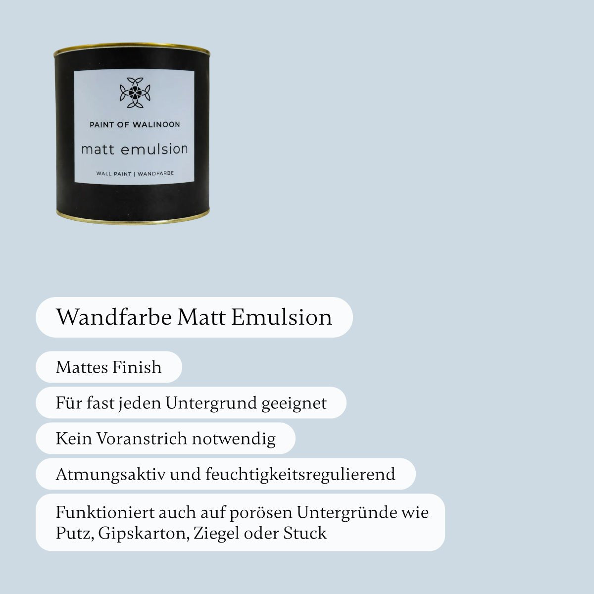 Ice Blue - Wandfarbe - Paint of Walinoon