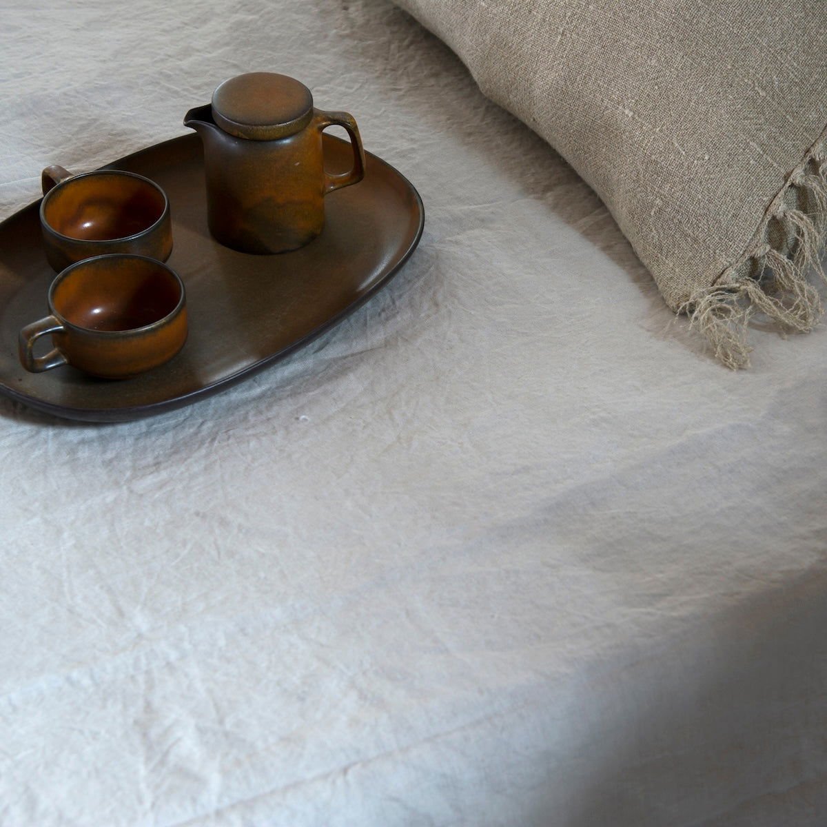 Maxim Leinen Bettwäsche - Sand - Passion for Linen