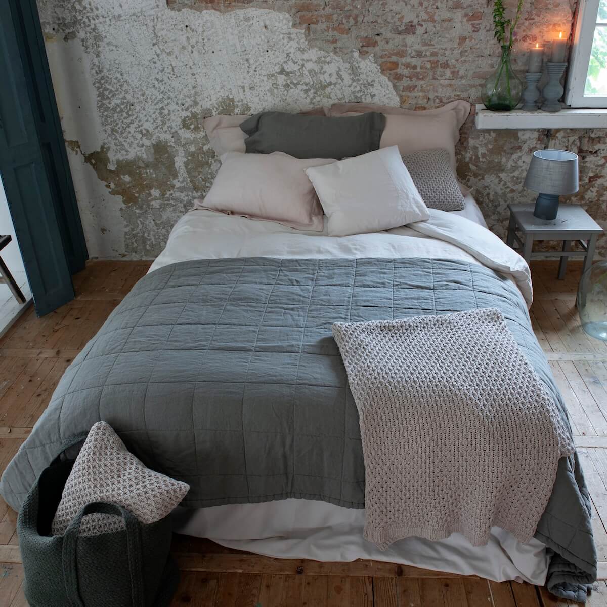 Nice Plaid - Mud - Passion for Linen