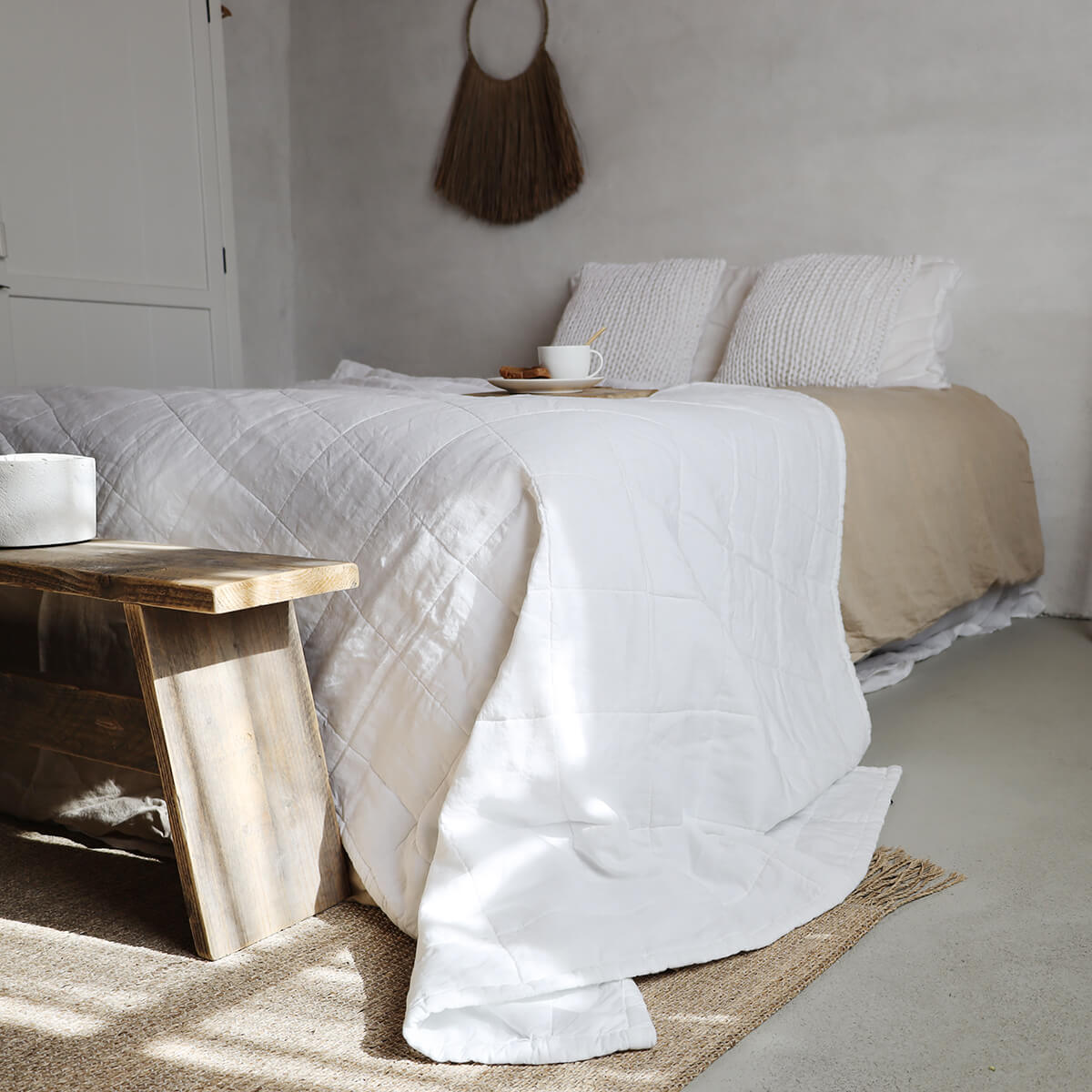 Nice Plaid - White - Passion for Linen
