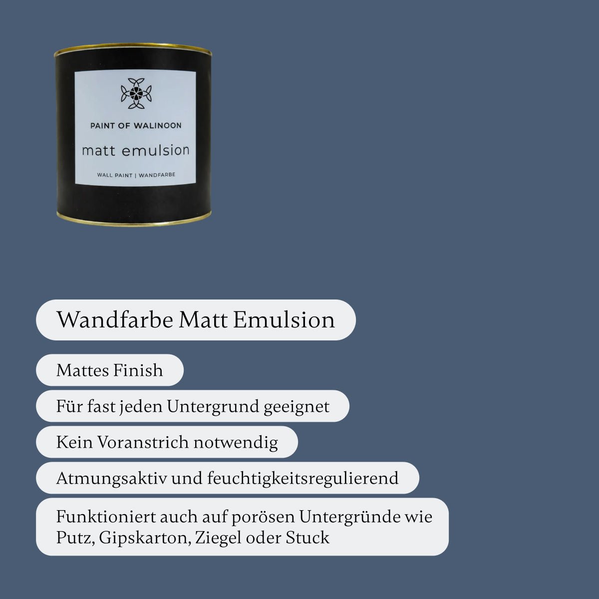 Pacific Blue - Wandfarbe - Paint of Walinoon