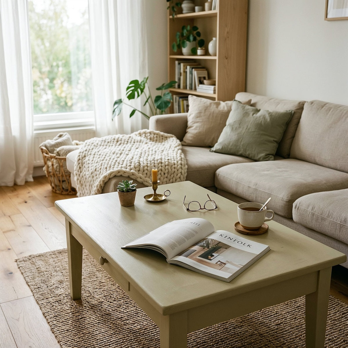 Lime – Möbelfarbe auf einem Tisch – Paint of Walinoon