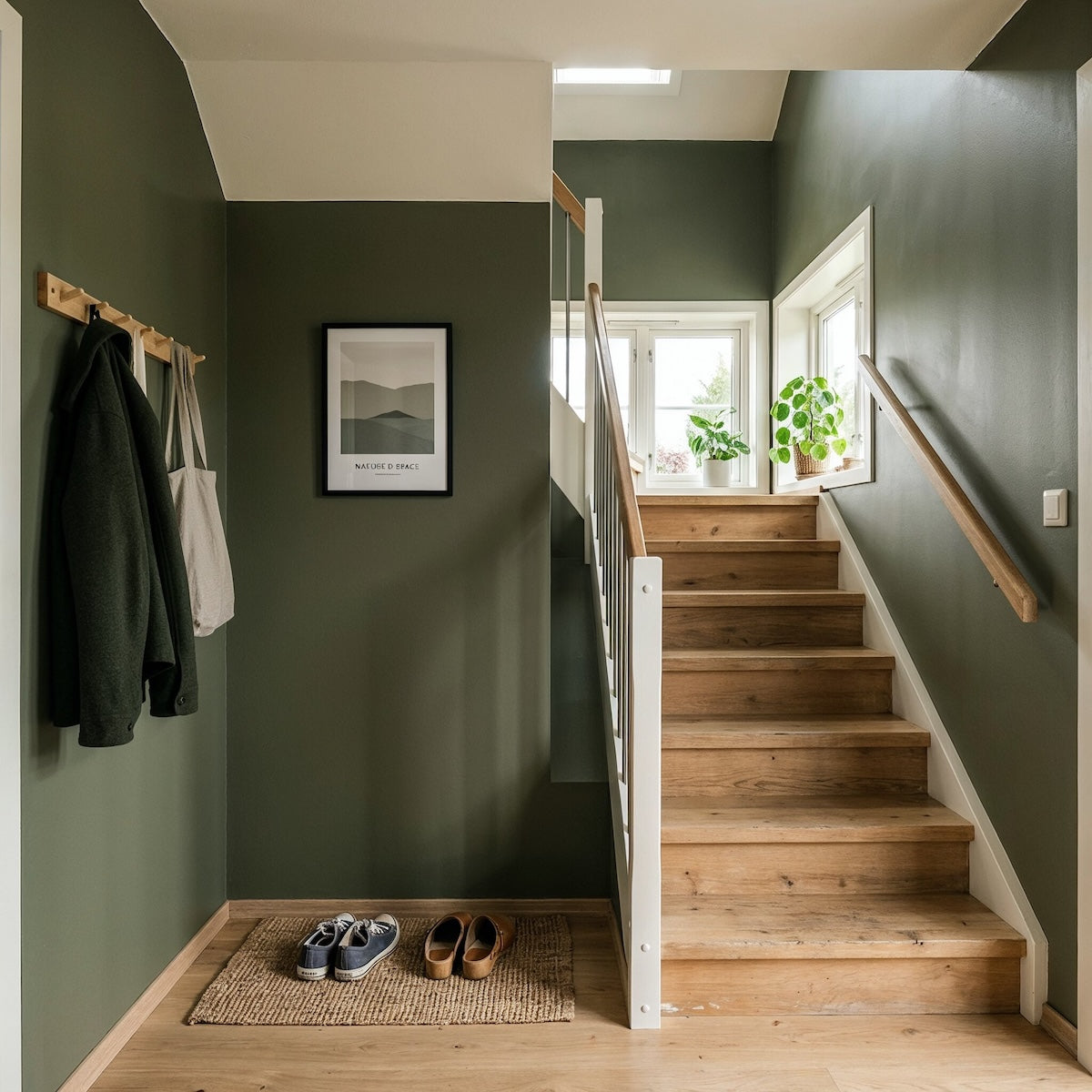 Deep Forest – Wandfarbe an der Wand – Paint of Walinoon