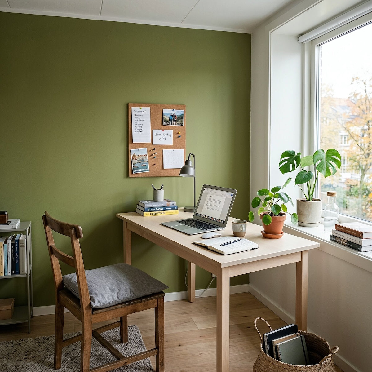 Green Olive – Wandfarbe an der Wand – Paint of Walinoon