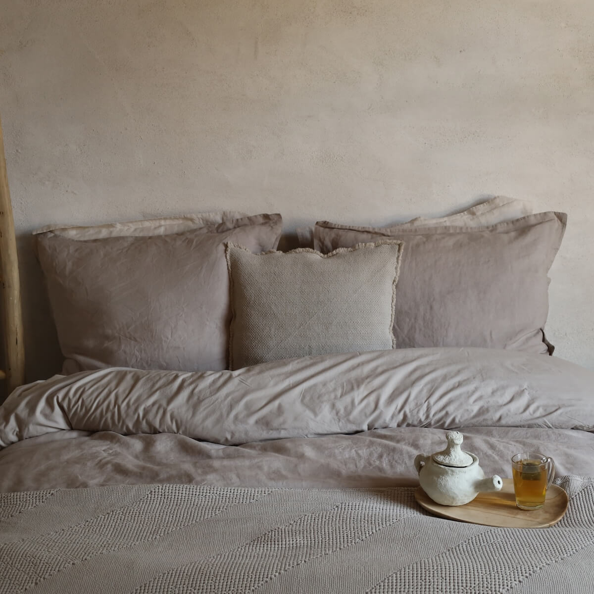 Remy Bettwäsche - Taupe - Passion for Linen