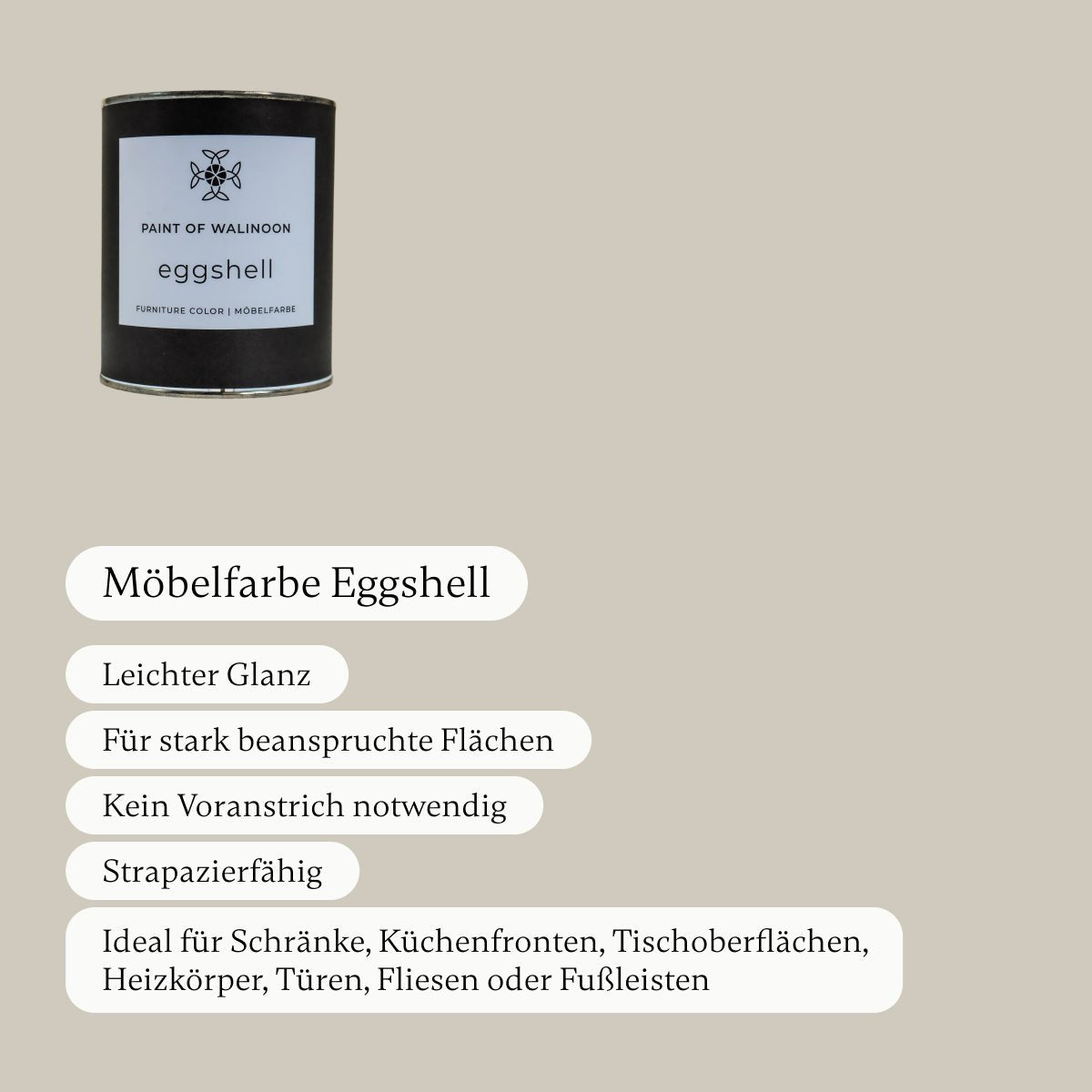 Sandy Grey - Möbelfarbe - Paint of Walinoon