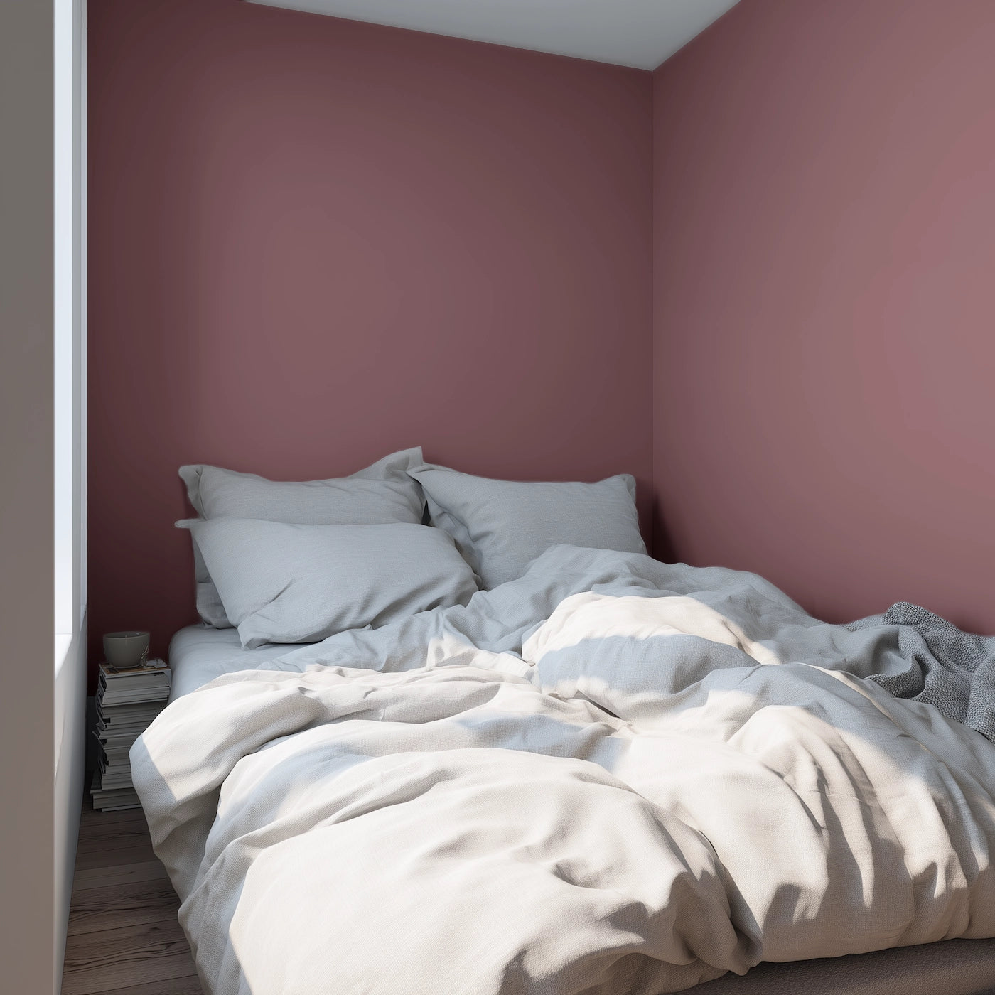 Aubergine - Wandfarbe