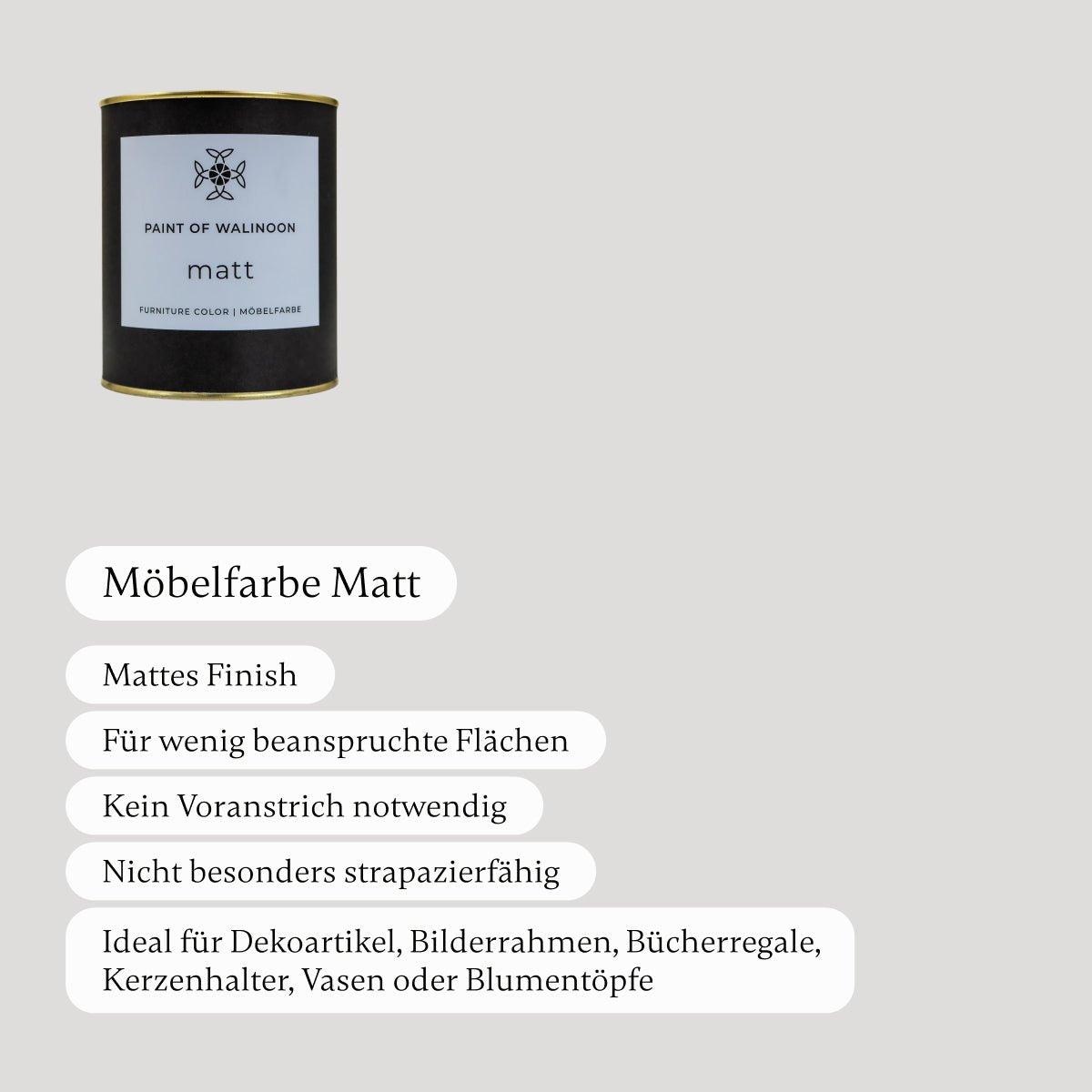 Soft Grey - Möbelfarbe - Paint of Walinoon