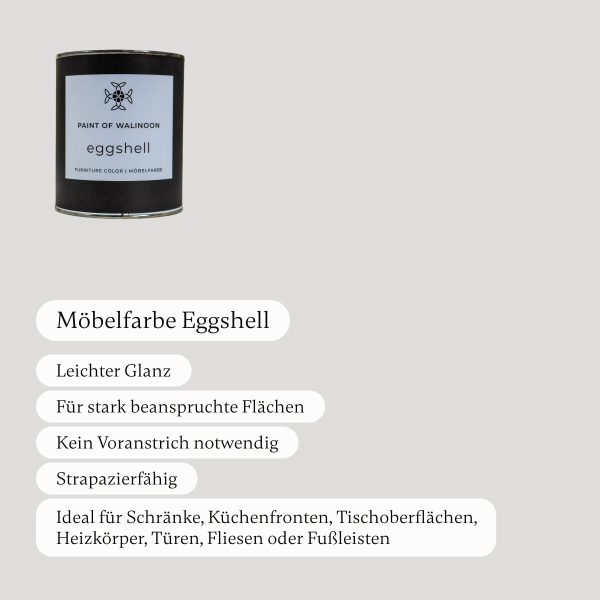 Soft Grey - Möbelfarbe - Paint of Walinoon