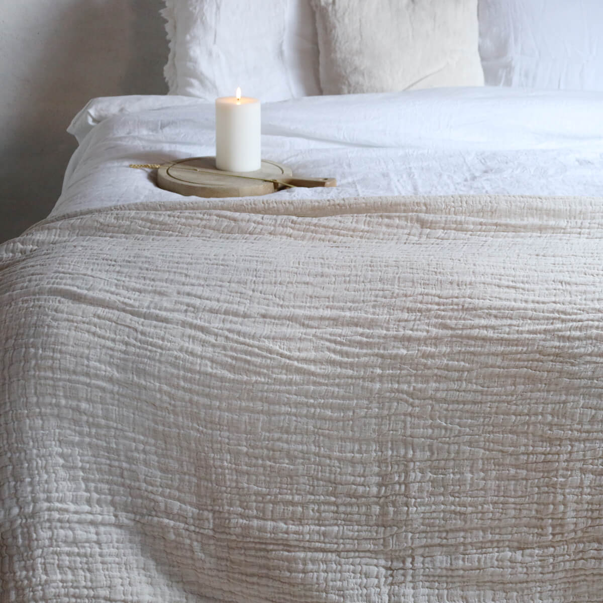 Tessa Plaid - Beige - Passion for Linen