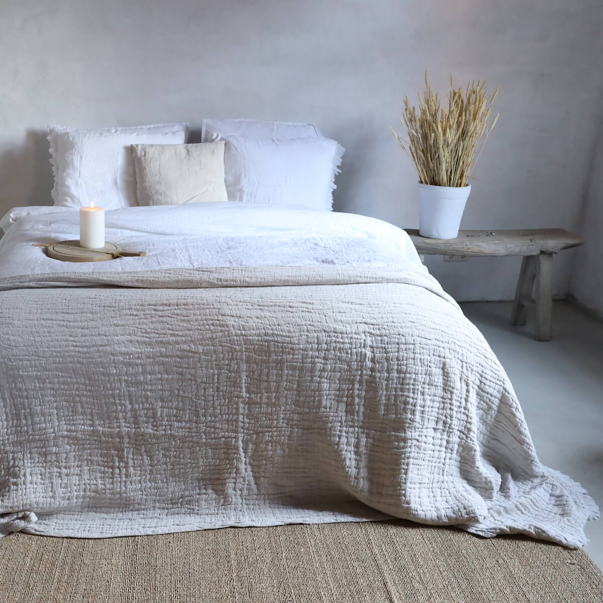 Tessa Plaid - Natural - Passion for Linen