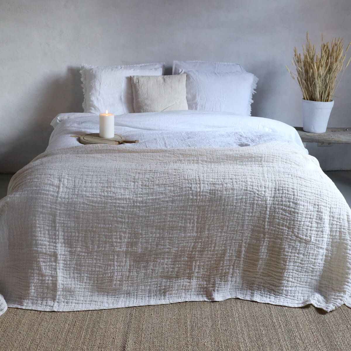 Tessa Plaid - Off White - Passion for Linen